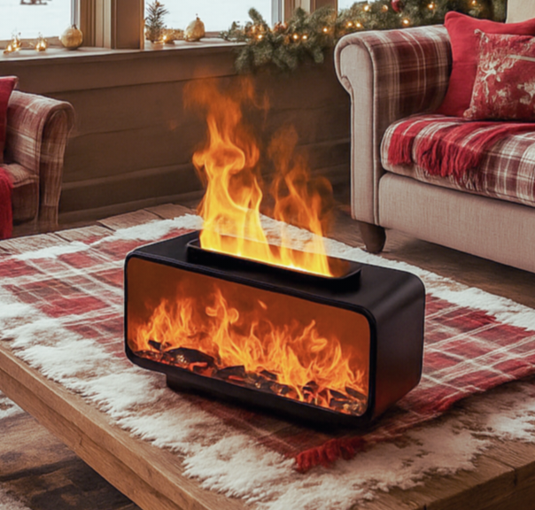 ZenFireplace™ Classic Edition — Mini Fireplace Humidifier & Essential Oil Diffuser