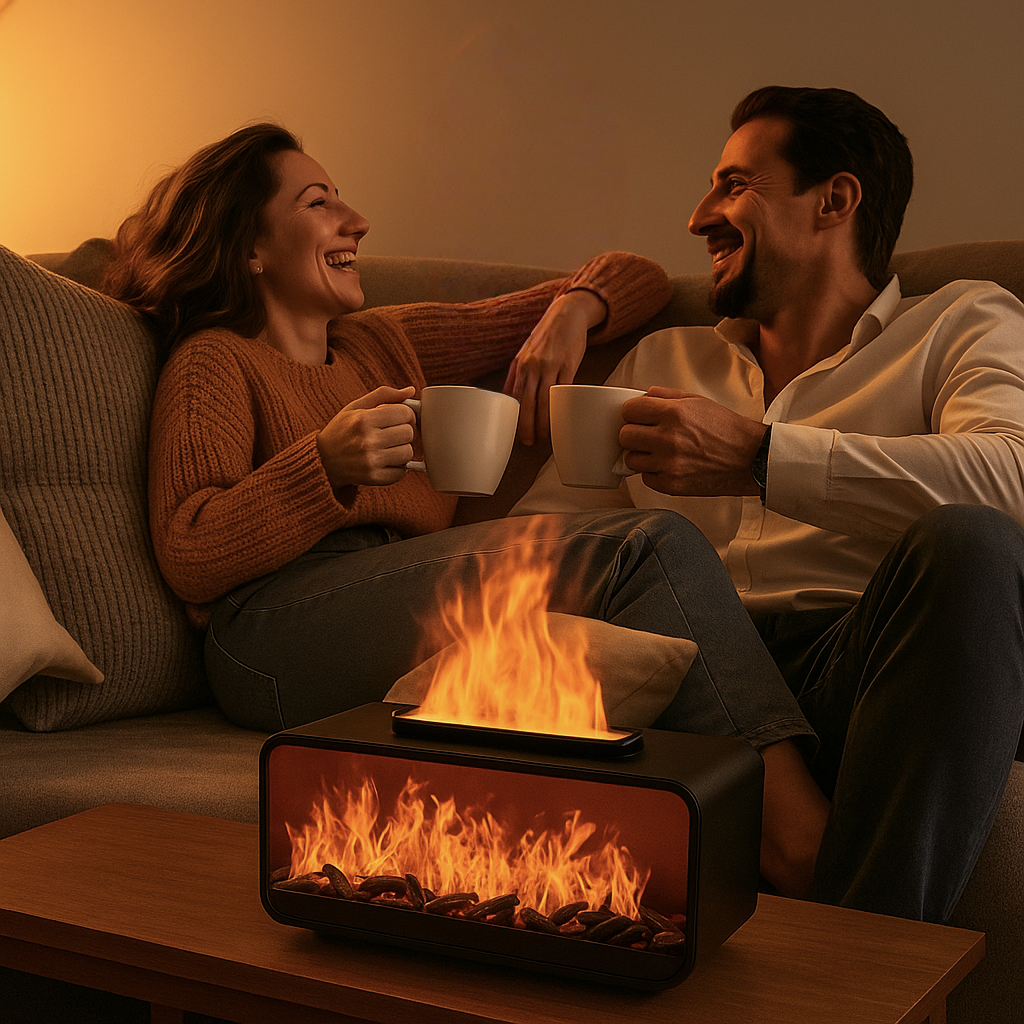 ZenFireplace™ Classic Edition — Mini Fireplace Humidifier & Essential Oil Diffuser