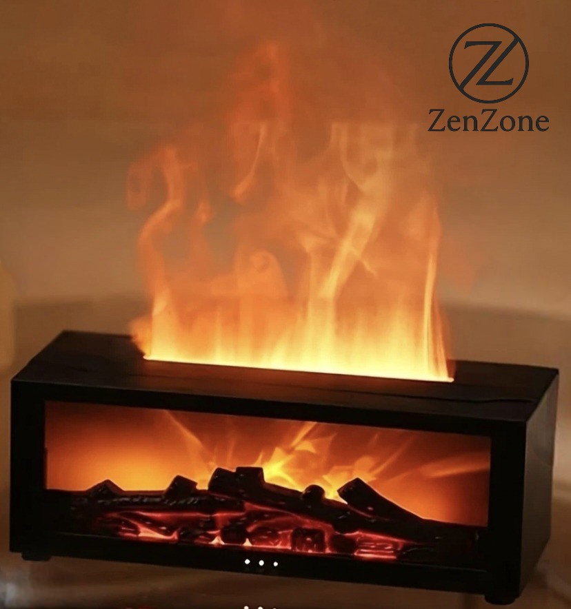 Transform Your Space with the 7-Color Fireplace Diffuser – Aromatherapy and Humidification in One Elegant Design