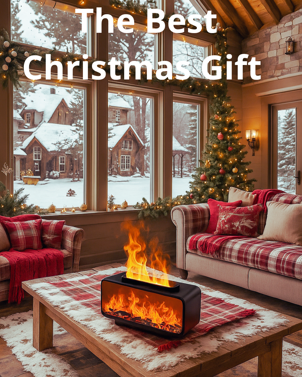 ZenFireplace™ Classic Edition — Mini Fireplace Humidifier & Essential Oil Diffuser