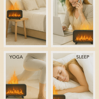 ZenFireplace™ Classic Edition — Mini Fireplace Humidifier & Essential Oil Diffuser