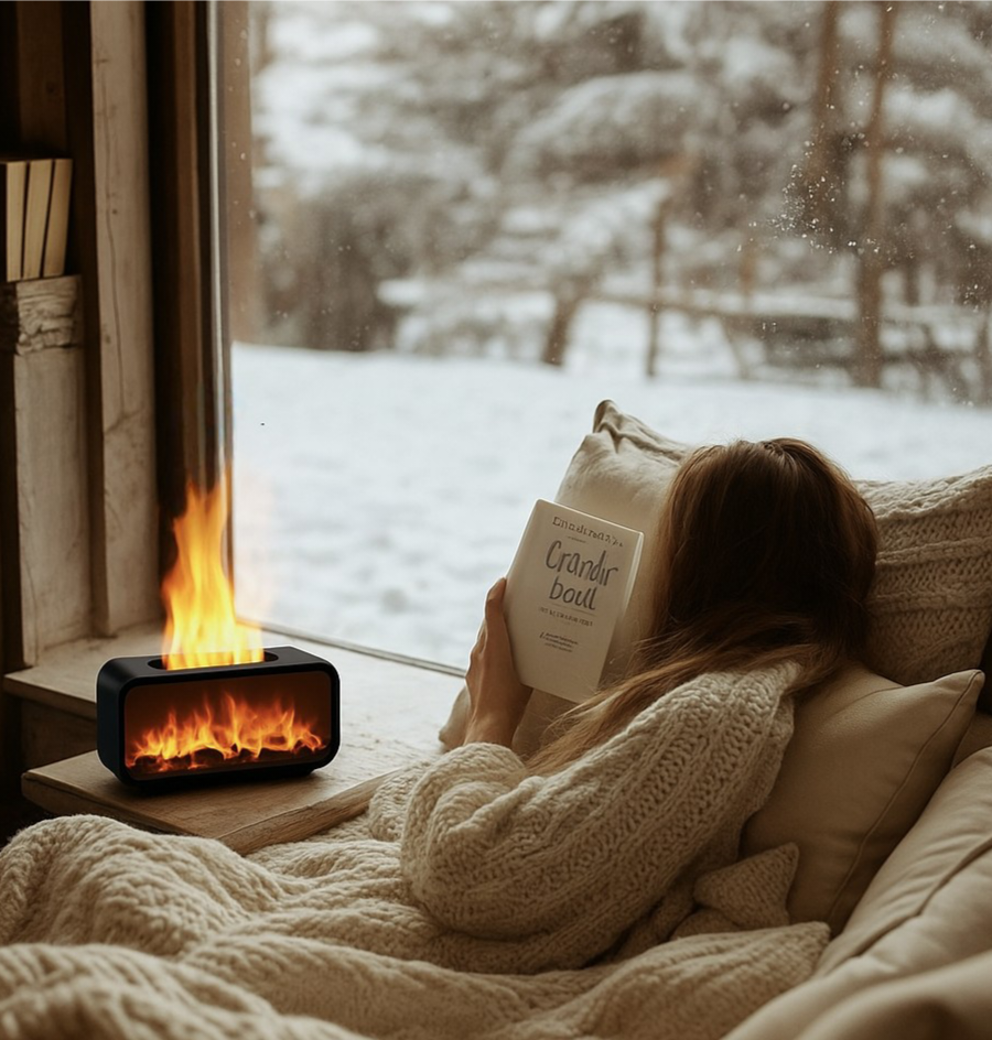 ZenFireplace™ Classic Edition — Mini Fireplace Humidifier & Essential Oil Diffuser