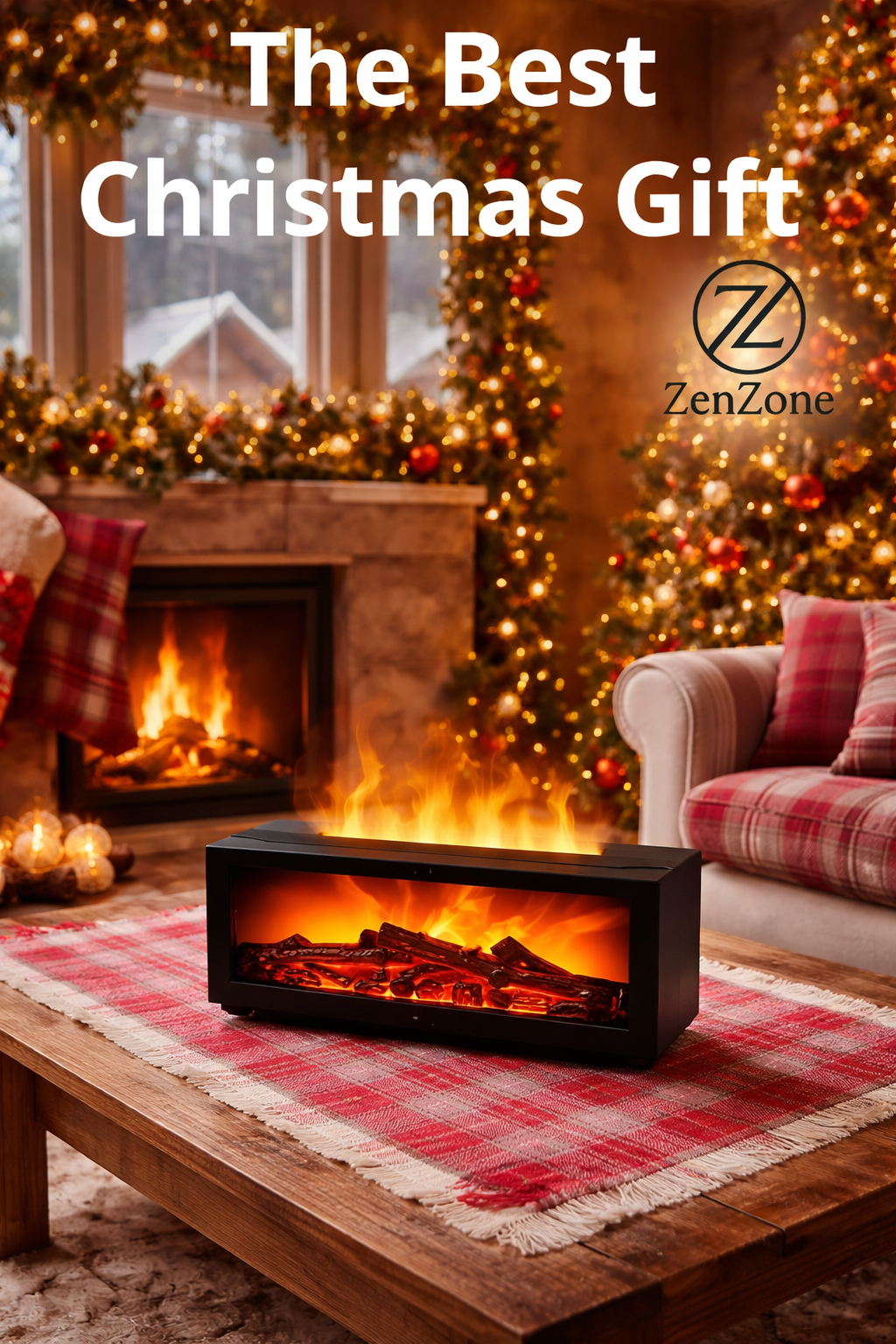 ZenFireplace™ Premium Flame Diffuser - Elegant, refined design for modern interiors