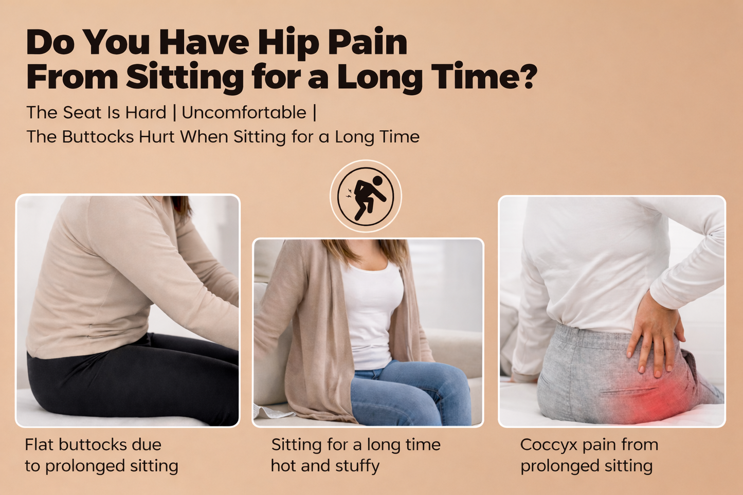 ZenBody™ - Premium Memory Foam Seat Cushion with Back Support