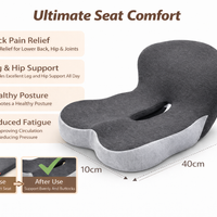 ZenBody™ - Premium Memory Foam Seat Cushion with Back Support