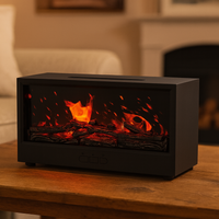 ZenFireplace™ Modern Edition — Colorful Light Flame Essential Oil Diffuser