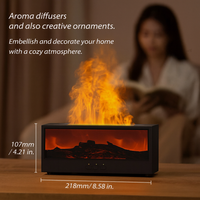 ZenFireplace™ Modern Edition — Colorful Light Flame Essential Oil Diffuser