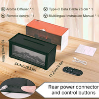 ZenFireplace™ Exclusive Edition — Color-Changing Flame Essential Oil Aromatherapy Diffuser