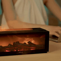 ZenFireplace™ Exclusive Edition — Color-Changing Flame Essential Oil Aromatherapy Diffuser