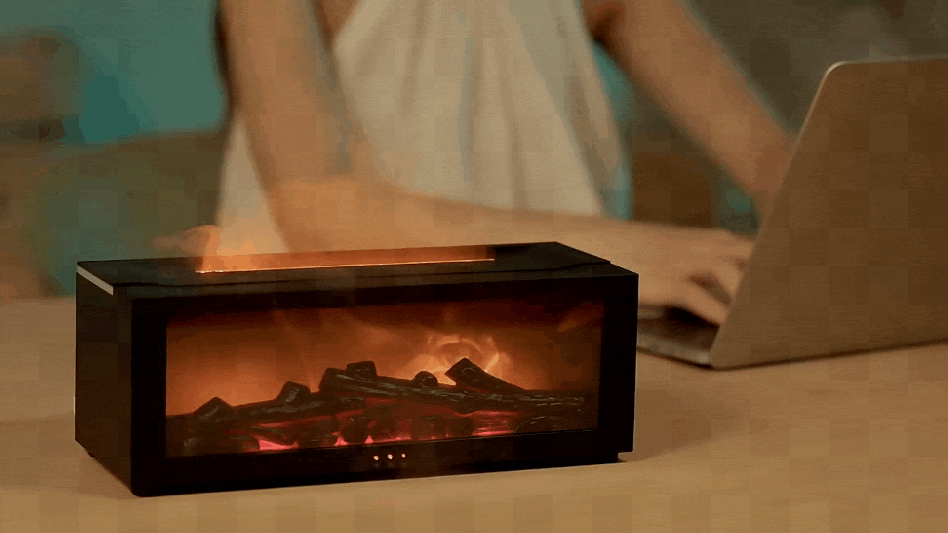 ZenFireplace™ Exclusive Edition — Color-Changing Flame Essential Oil Aromatherapy Diffuser